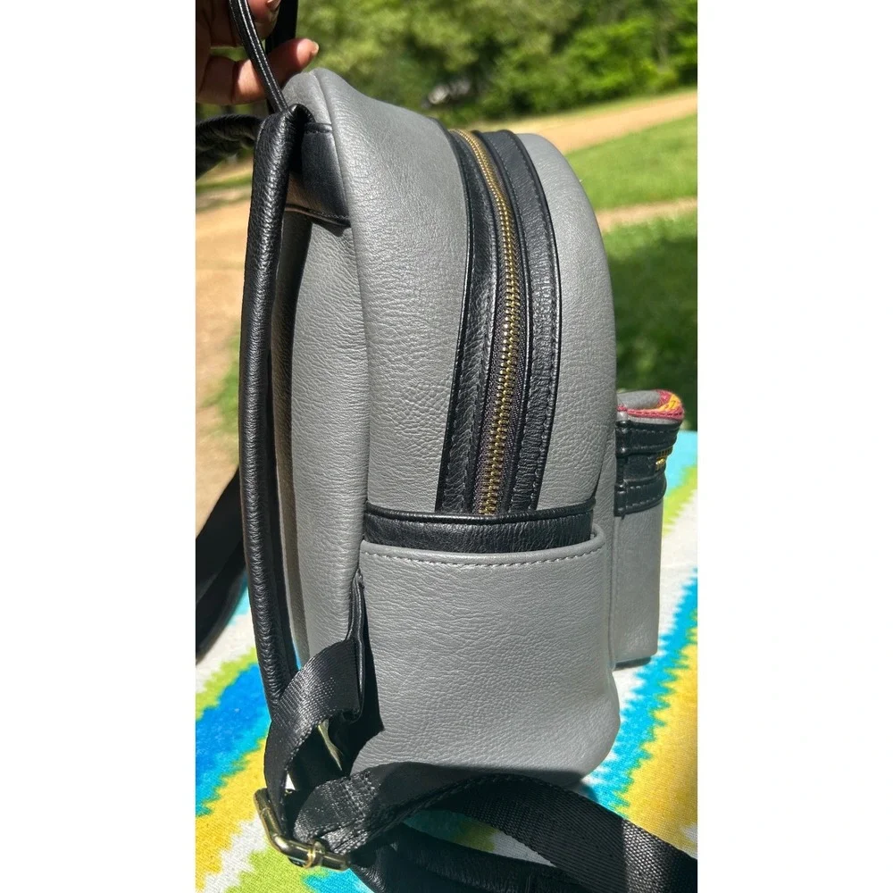Loungefly‎ Harry Potter Mini Backpack Gryffindor Grey Faux Leather